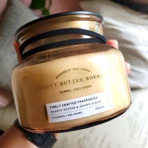 Makers of Wax Goods Peanut Butter Bourbon Candle